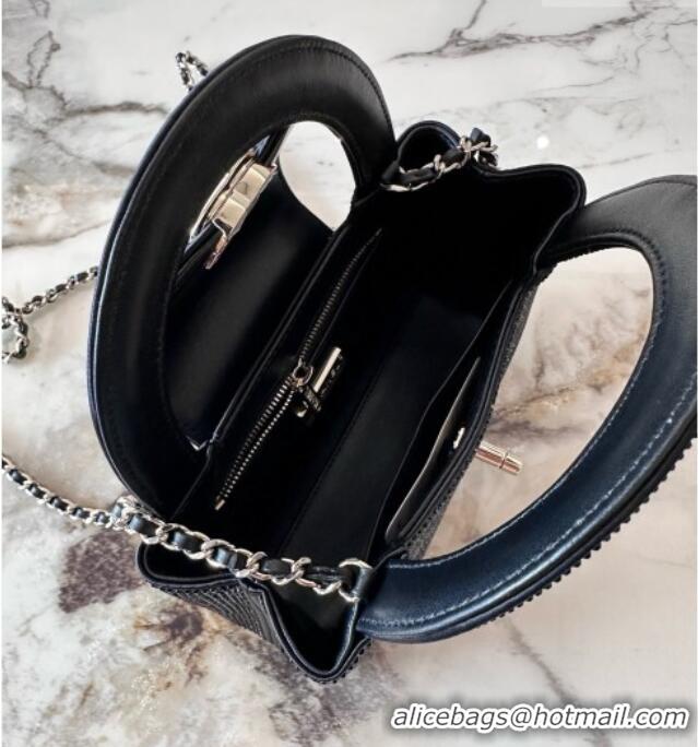 Buy Discount Chanel Crystals Mini Kelly Shopping Bag AS4416 Black 2026