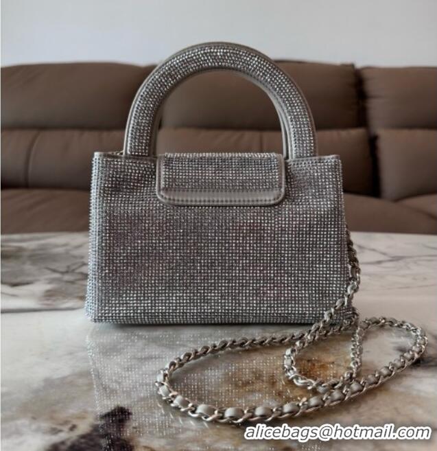 Low Cost Chanel Crystals Mini Kelly Shopping Bag AS4416 Grey 2026