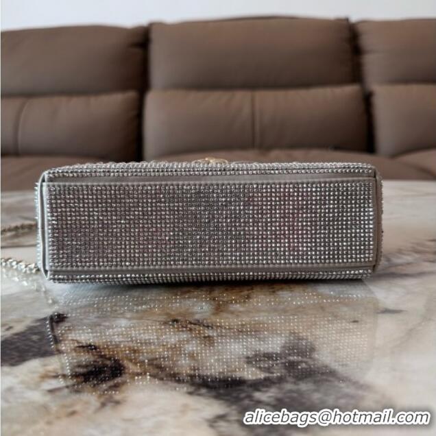 Low Cost Chanel Crystals Mini Kelly Shopping Bag AS4416 Grey 2026
