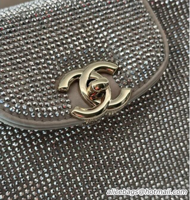Low Cost Chanel Crystals Mini Kelly Shopping Bag AS4416 Grey 2026