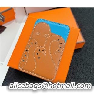 Classic Discount Hermes MagSafe Card Holder H0317 Brown/Blue/Octopus 2026