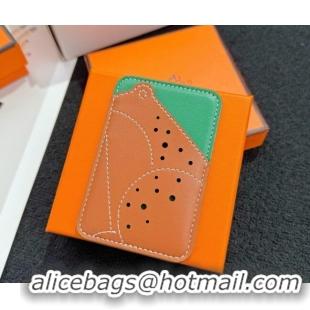 Buy Cheap Hermes MagSafe Card Holder H0317 Brown/Green/Frog 2026