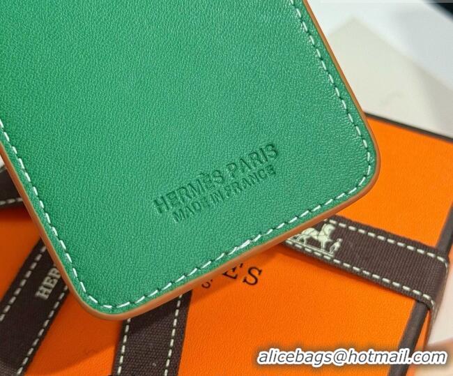 Buy Cheap Hermes MagSafe Card Holder H0317 Brown/Green/Frog 2026