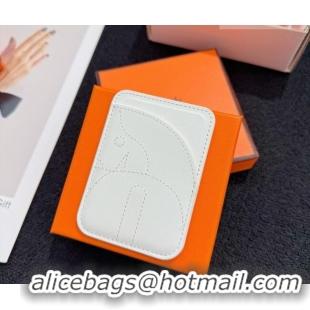 Top Grade Hermes MagSafe Card Holder H0317 Horse/White 2026