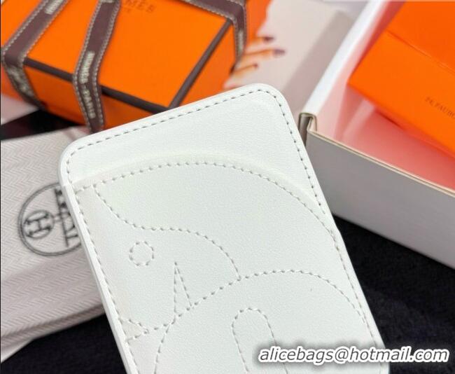 Top Grade Hermes MagSafe Card Holder H0317 Horse/White 2026