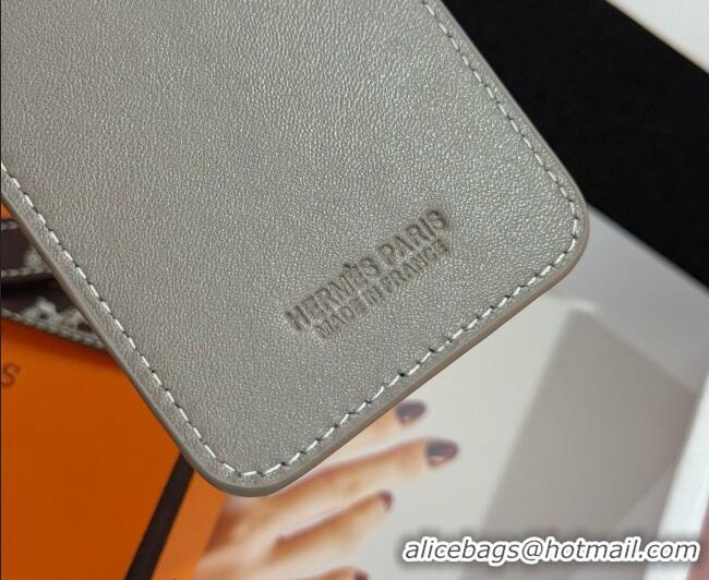 Modern Classic Hermes MagSafe Card Holder H0317 Horse/Grey 2026