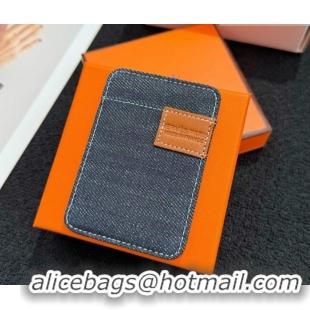 Hot Style Discount Hermes MagSafe Card Holder 0317 "Jean Patch" 2026