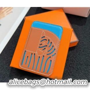 Good Cheap Hermes MagSafe Card Holder 0317 Zebra/Brown/Blue 2026