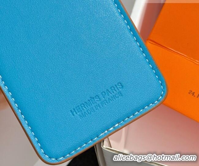 Buy Cheapest Hermes MagSafe Card Holder 0317 Elephant/Brown/Blue 2026
