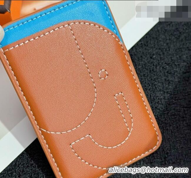 Buy Cheapest Hermes MagSafe Card Holder 0317 Elephant/Brown/Blue 2026