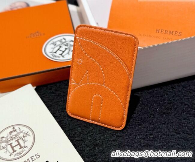 Good Taste Hermes MagSafe Card Holder 0317 Horse/Orange 2026
