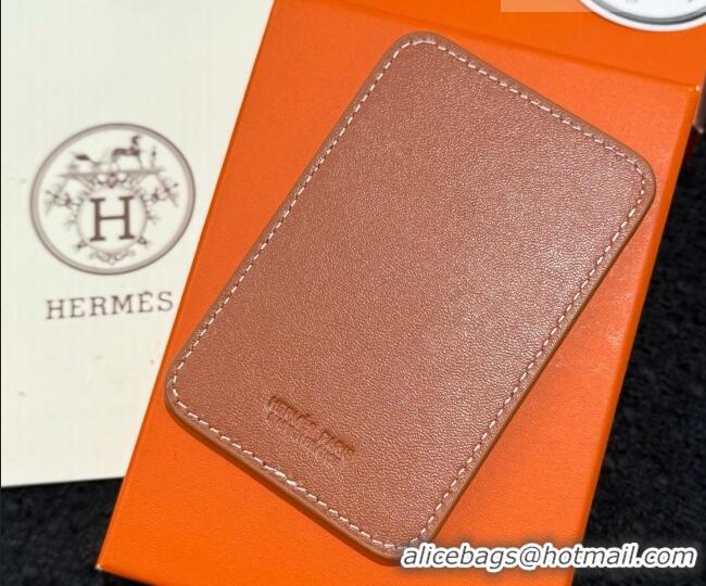 Original Cheap Hermes MagSafe Card Holder 0317 Horse/Brown 2026