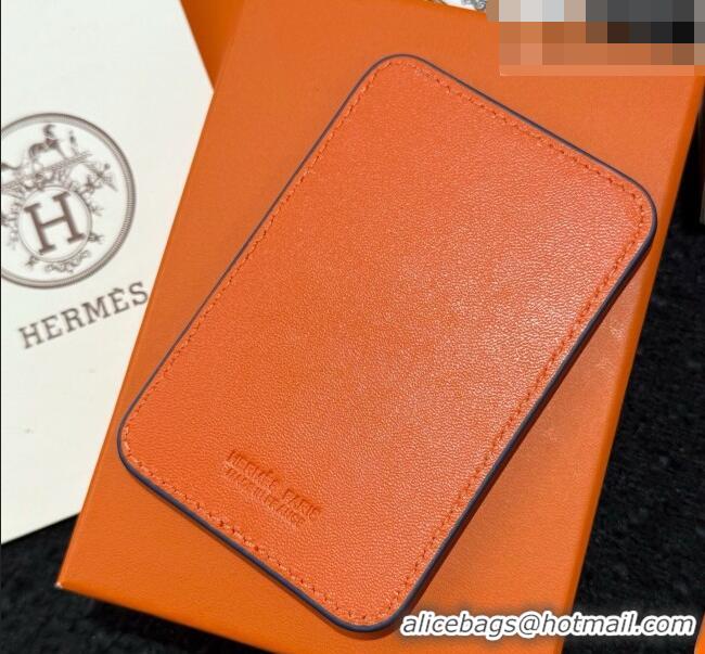 Grade Discount Hermes MagSafe Card Holder 0317 Horse/Blue/Orange 2026