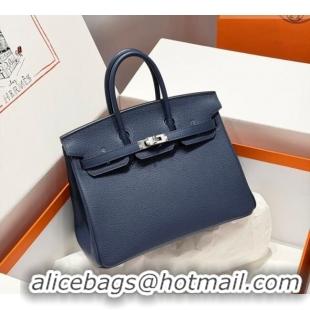 Newly Launched Hermes Birkin Bag 25cm in Togo Leather 0414 73 Saphir Blue 2026