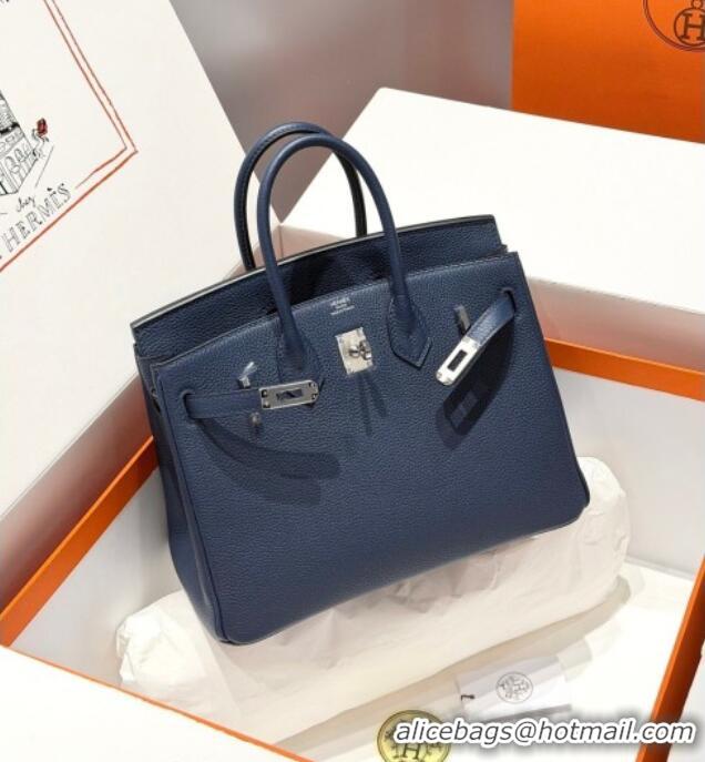 Newly Launched Hermes Birkin Bag 25cm in Togo Leather 0414 73 Saphir Blue 2026