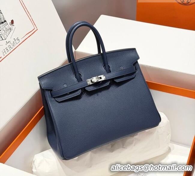Newly Launched Hermes Birkin Bag 25cm in Togo Leather 0414 73 Saphir Blue 2026