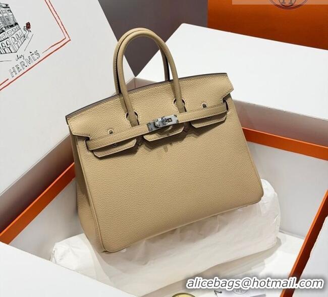 Good Discount Hermes Birkin Bag 25cm in Togo Leather 0414 S2 Trench Grey 2026