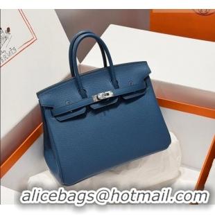 Low Cost Hermes Birkin Bag 25cm in Togo Leather 0414 S4 Deep Blue 2026