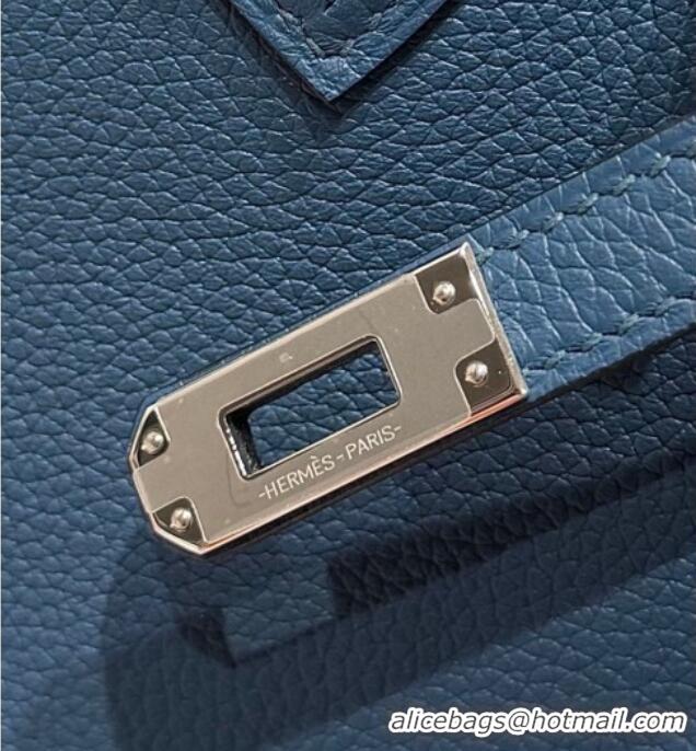 Low Cost Hermes Birkin Bag 25cm in Togo Leather 0414 S4 Deep Blue 2026