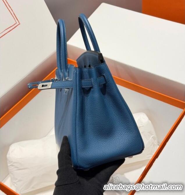 Low Cost Hermes Birkin Bag 25cm in Togo Leather 0414 S4 Deep Blue 2026