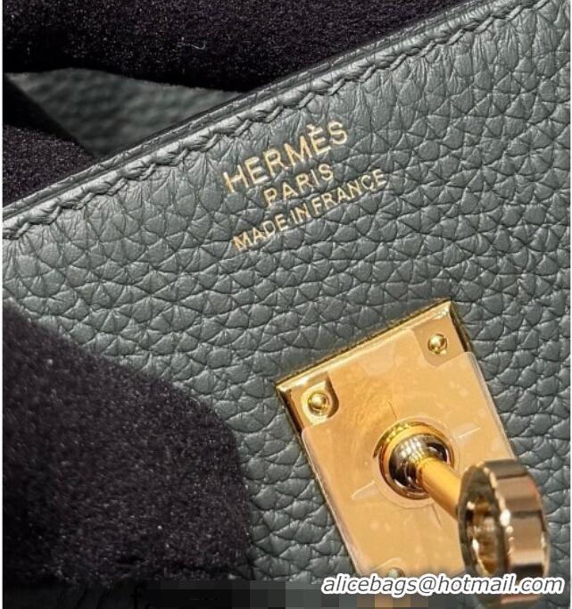 Grade Design Hermes Birkin Bag 25cm in Togo Leather 0414 6O Vert Cypres Green 2026