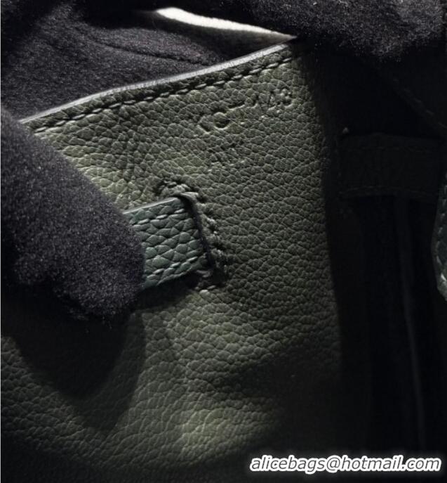 Grade Design Hermes Birkin Bag 25cm in Togo Leather 0414 6O Vert Cypres Green 2026
