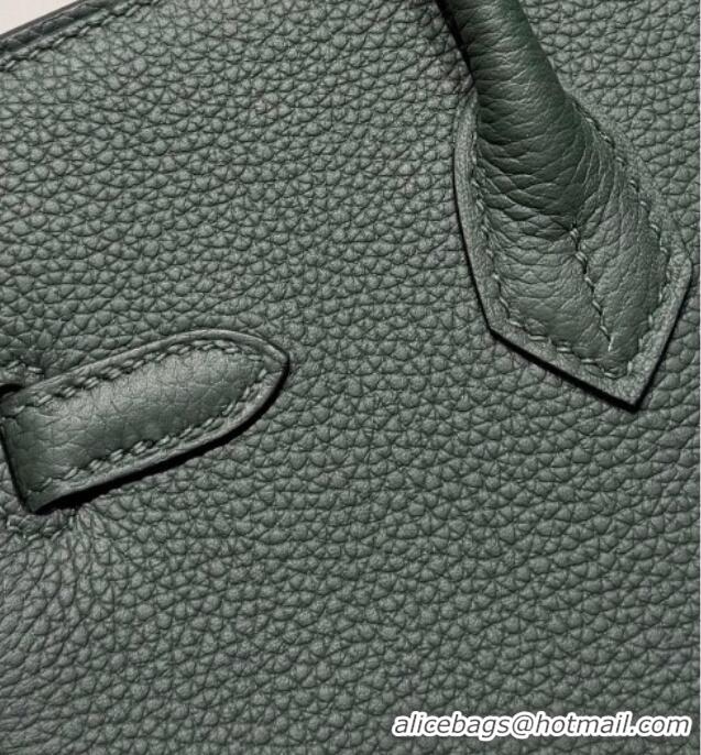 Grade Design Hermes Birkin Bag 25cm in Togo Leather 0414 6O Vert Cypres Green 2026