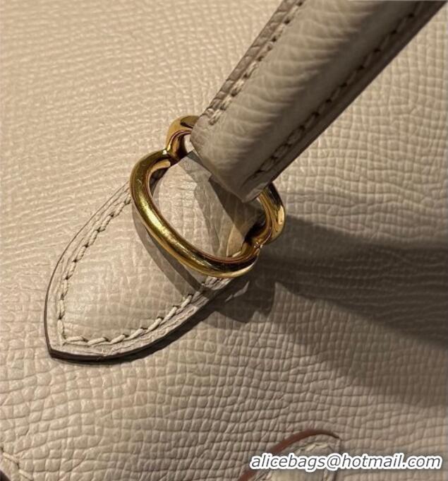 Cheapest Hermes Kelly Epsom Bag 25cm in Cow Leather H0414 S2 Trench Grey 2026 (Half Handmade)