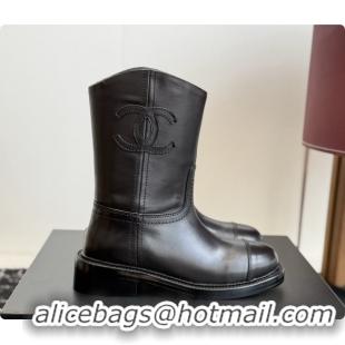 Perfect Chanel Short Boots in Smooth Calfskin CH091019 Black 2026