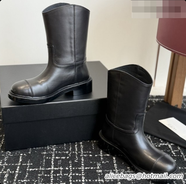 Perfect Chanel Short Boots in Smooth Calfskin CH091019 Black 2026