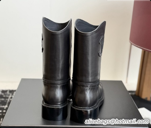 Perfect Chanel Short Boots in Smooth Calfskin CH091019 Black 2026