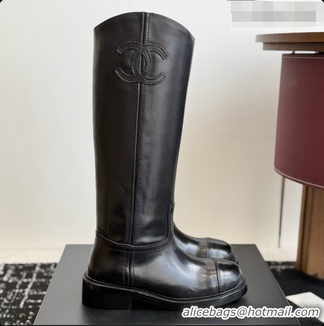 Trendy Design Chanel High Boots in Smooth Calfskin CH091021 Black 2026