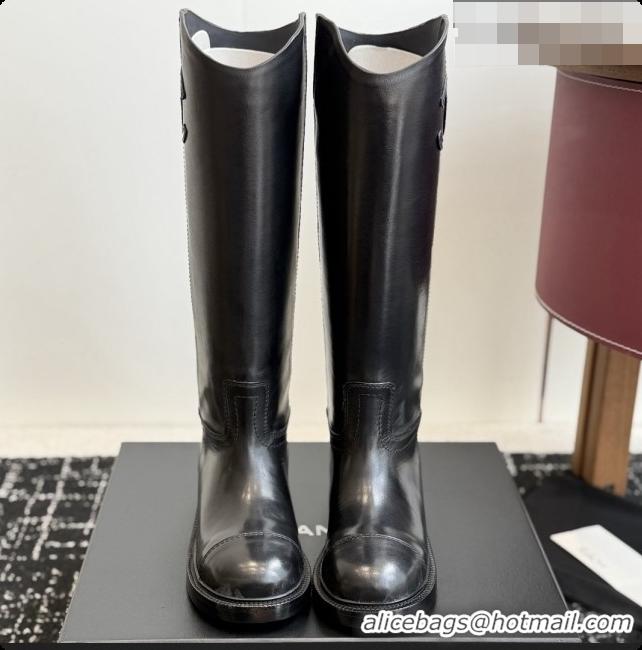 Trendy Design Chanel High Boots in Smooth Calfskin CH091021 Black 2026