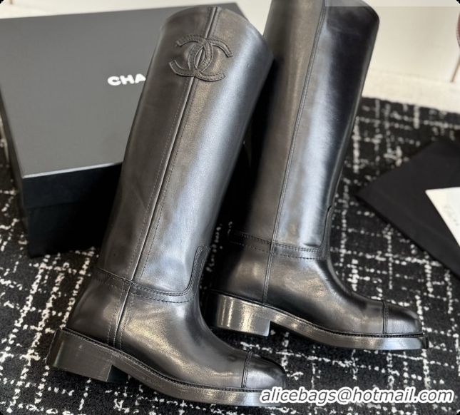 Trendy Design Chanel High Boots in Smooth Calfskin CH091021 Black 2026