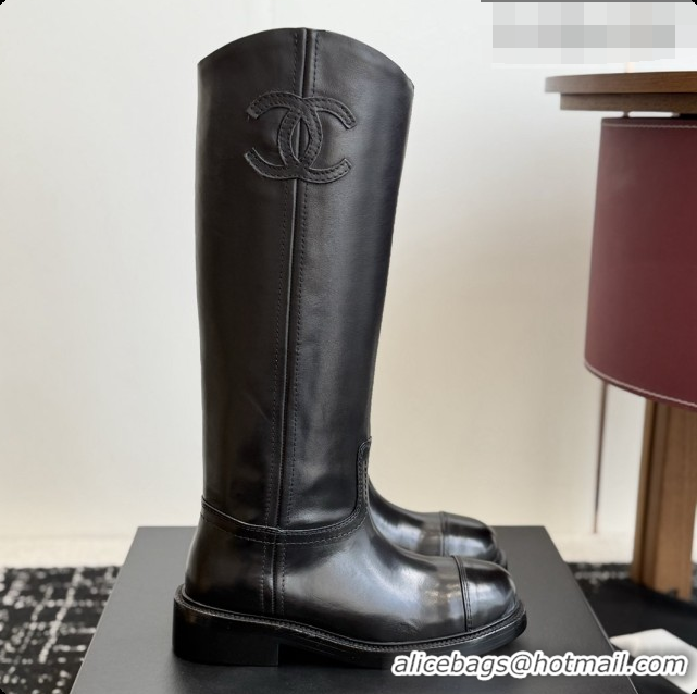 Trendy Design Chanel High Boots in Smooth Calfskin CH091021 Black 2026