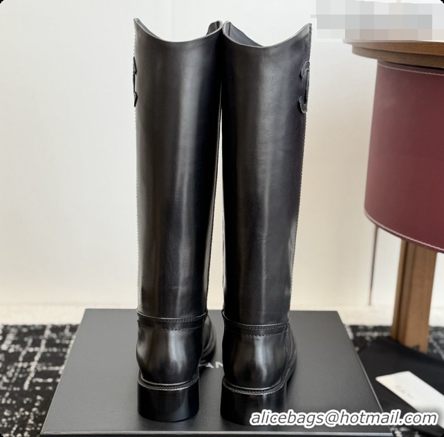 Trendy Design Chanel High Boots in Smooth Calfskin CH091021 Black 2026