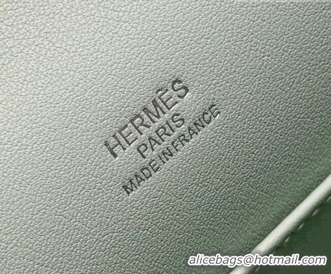 Discount Hermes Kelly Pochette Swift Bag 22cm in Cow Leather 0414 Bubble Green 2026 (Half Handmade)