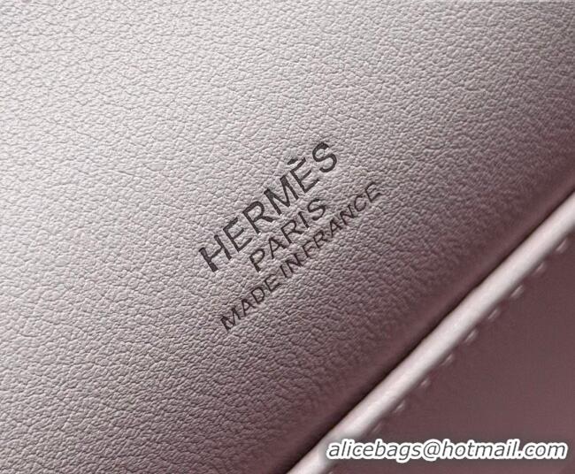 Classic Cheap Hermes Kelly Pochette Swift Bag 22cm in Cow Leather 0414 Dreamy Pink 2026 (Half Handmade)