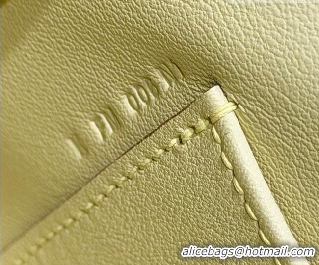 Chic Discount Hermes Kelly Pochette Swift Bag 22cm in Cow Leather 0414 Milton Yellow 2026 (Half Handmade)