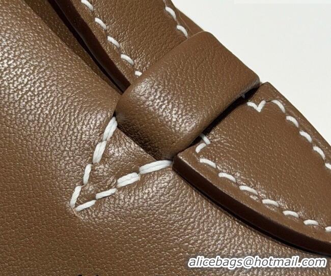 Best Price Hermes Kelly Pochette Swift Bag 22cm in Cow Leather 0414 Elephant Grey/Silver 2026 (Half Handmade)