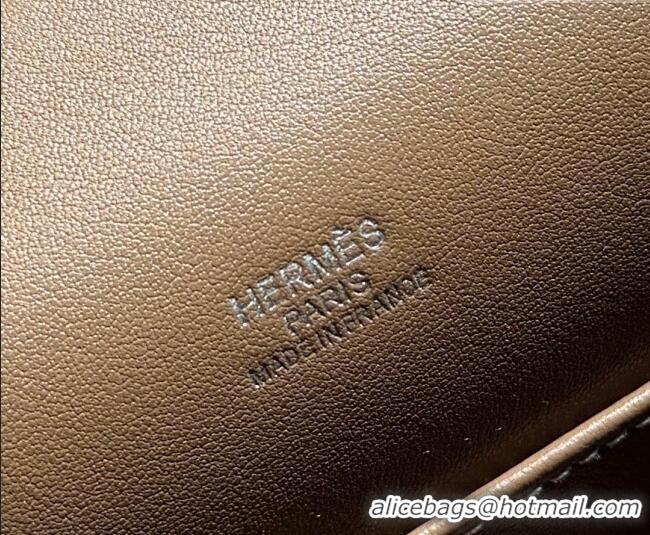 Best Price Hermes Kelly Pochette Swift Bag 22cm in Cow Leather 0414 Elephant Grey/Silver 2026 (Half Handmade)