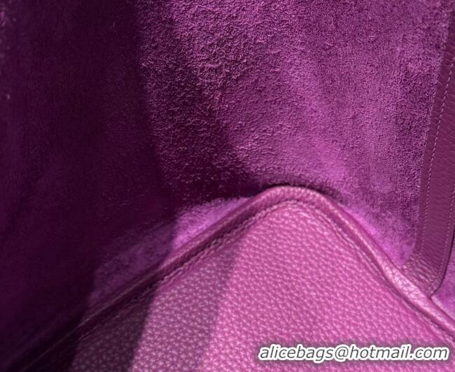 Best Grade Hermes Picotin Lock Mini Bag 18cm in Germany and Clemence TC Leather 4056 P9 Anemone Purple 2026 (Half Handma