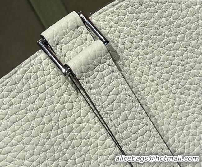 Classic Grade Hermes Picotin Lock Mini Bag 18cm in Germany and Clemence TC Leather 4056 Bubble Green 2026 (Half Handmade
