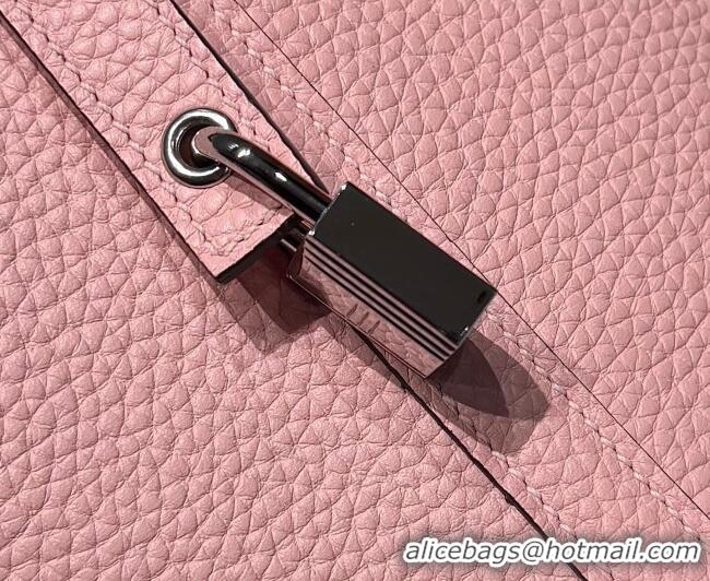 Spot Bulk Hermes Picotin Lock Mini Bag 18cm in Germany and Clemence TC Leather 4056 Rose Sakura Pink 2026 (Half Handmade