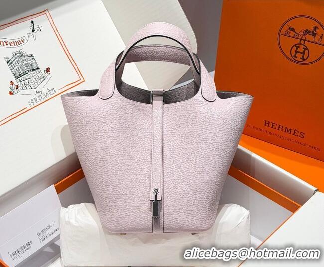 Best Price Hermes Picotin Lock Mini Bag 18cm in Germany and Clemence TC Leather 4056 Dreamy Purple 2026 (Half Handmade)