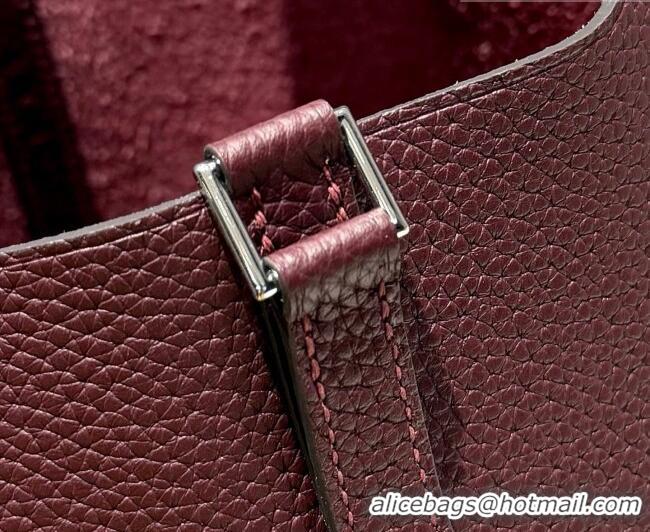Discount Hermes Picotin Lock Mini Bag 18cm in Germany and Clemence TC Leather 4056 Saddle Red 2026 (Half Handmade)
