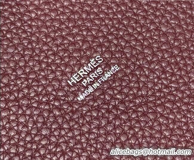 Discount Hermes Picotin Lock Mini Bag 18cm in Germany and Clemence TC Leather 4056 Saddle Red 2026 (Half Handmade)