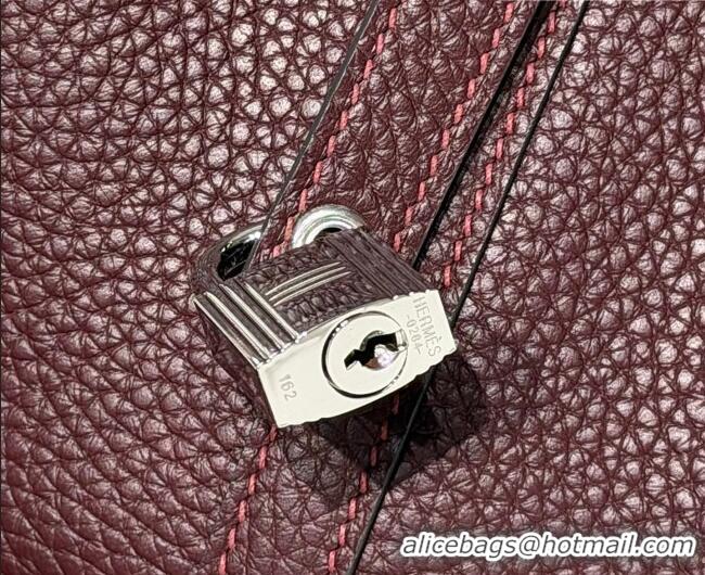 Discount Hermes Picotin Lock Mini Bag 18cm in Germany and Clemence TC Leather 4056 Saddle Red 2026 (Half Handmade)