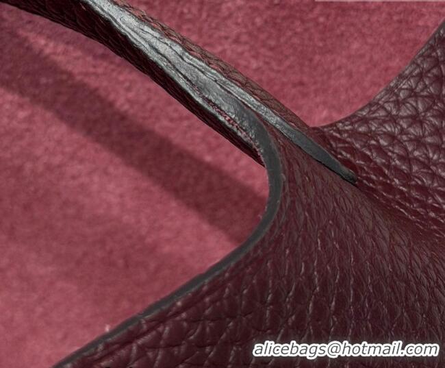 Discount Hermes Picotin Lock Mini Bag 18cm in Germany and Clemence TC Leather 4056 Saddle Red 2026 (Half Handmade)