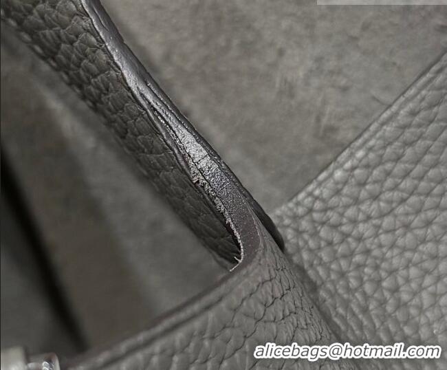 High Quality Hermes Picotin Lock Mini Bag 18cm in Germany and Clemence TC Leather 4056 Cloud Grey 2026 (Half Handmade)